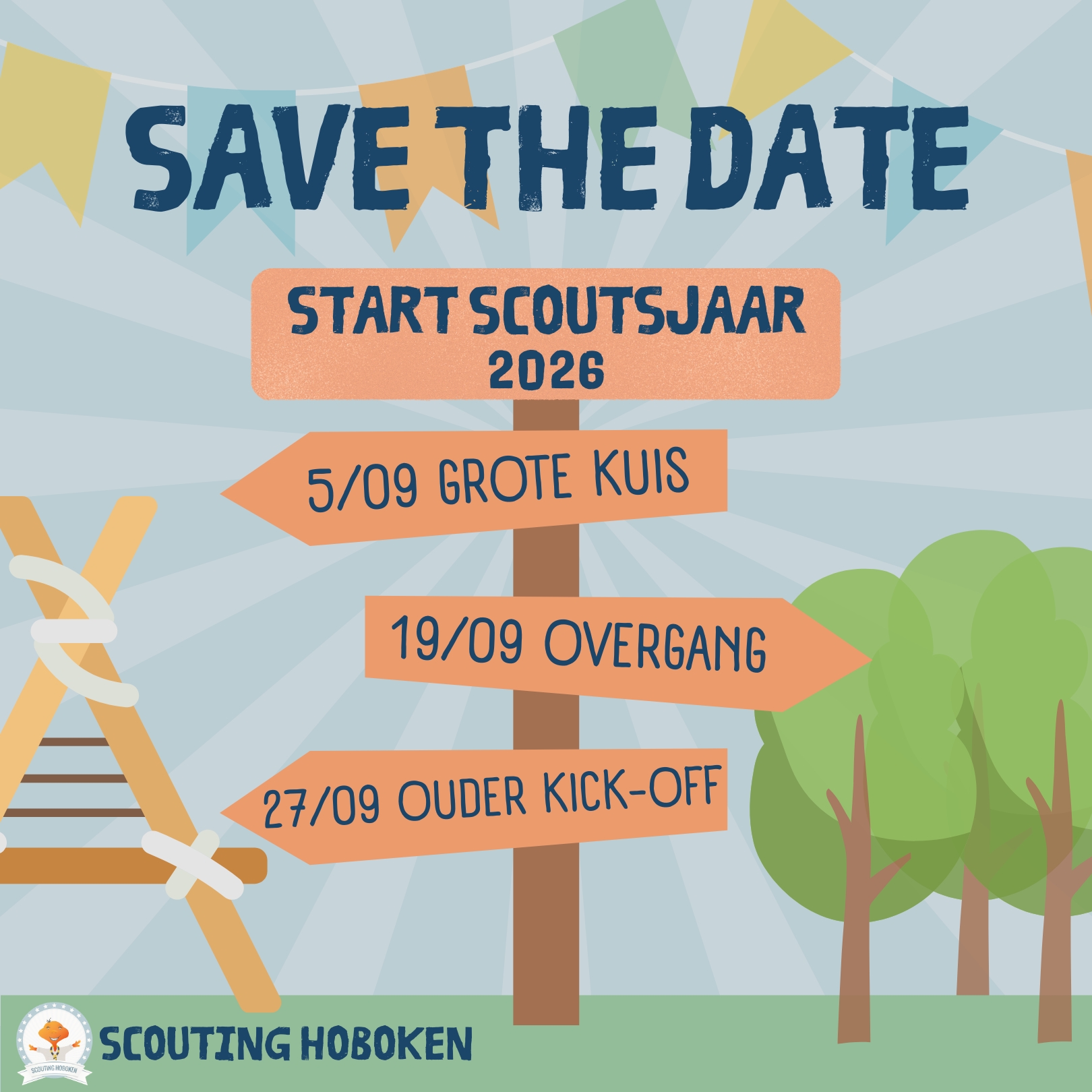 Save the date - start jaar '26-'27